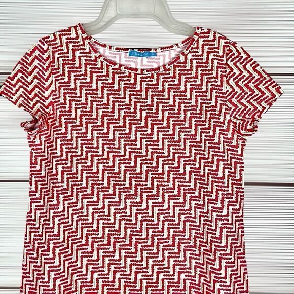 J.McLaughlin A-Line Summer Dress Short Sleeve Raspberry Red Girls Size 8 - Picture 4 of 11